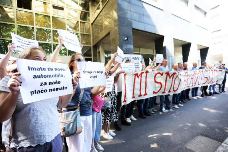 Prosvjed Sindikata pravosudne policije