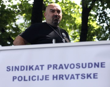 Prosvjed Sindikata pravosudne policije