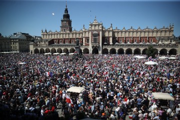 POLAND OPPOSITION PARTIES PROTEST