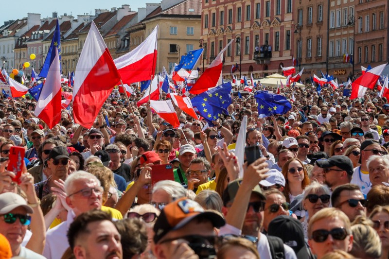 POLAND OPPOSITION PARTIES PROTEST