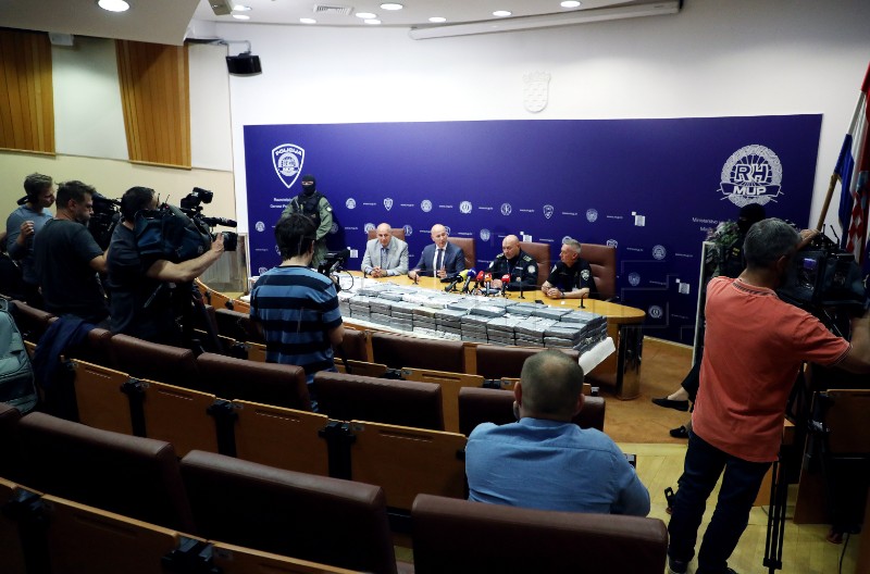 Konferencija za medije povodom zapljene kokaina u Rijeci