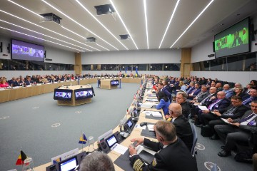 BELGIUM NATO DEFENSE MINISTERS MEETING