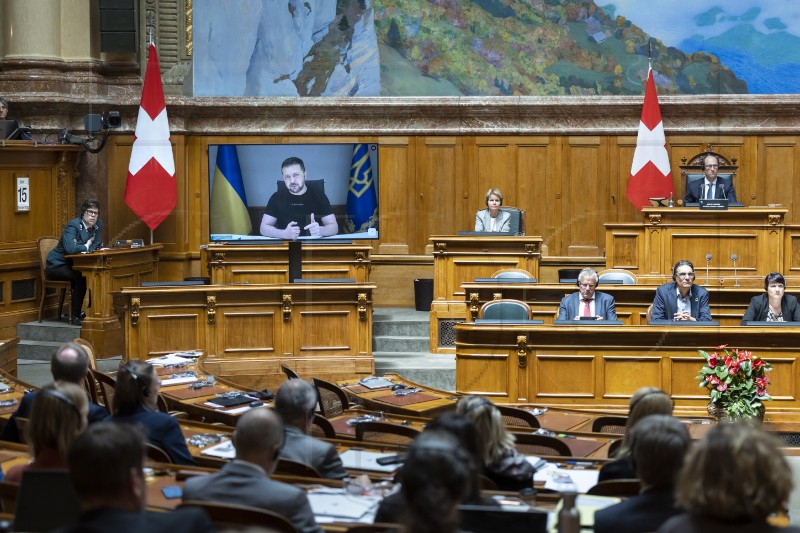 SWITZERLAND PARLIAMENT UKRAINE ZELENSKY