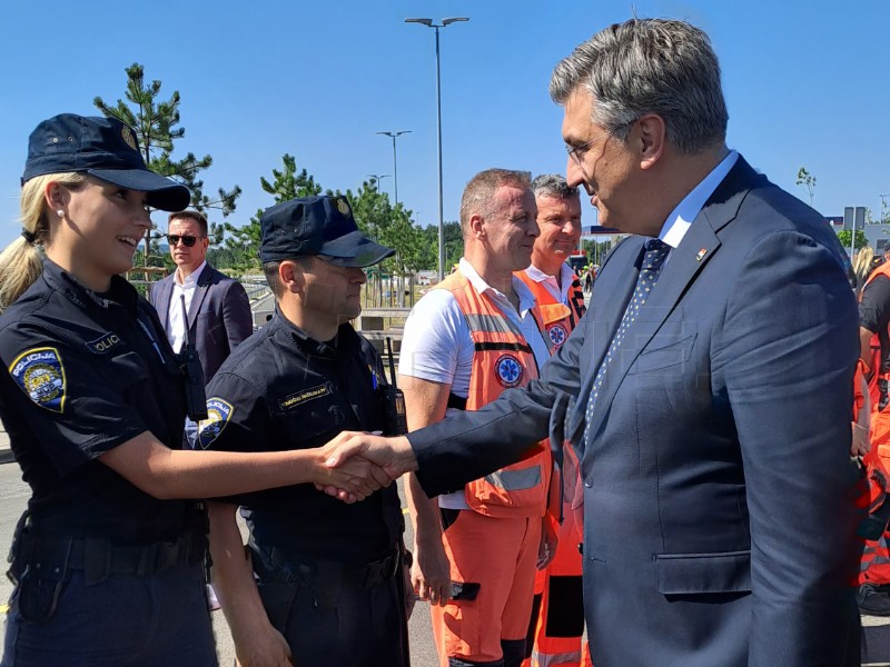 Plenković attends Security 23 exercise in Istria County