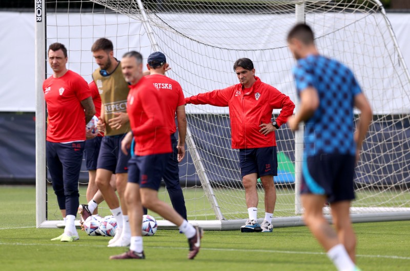 Trening hrvatske nogometne reprezentacije uoči finalne utakmice Lige nacija