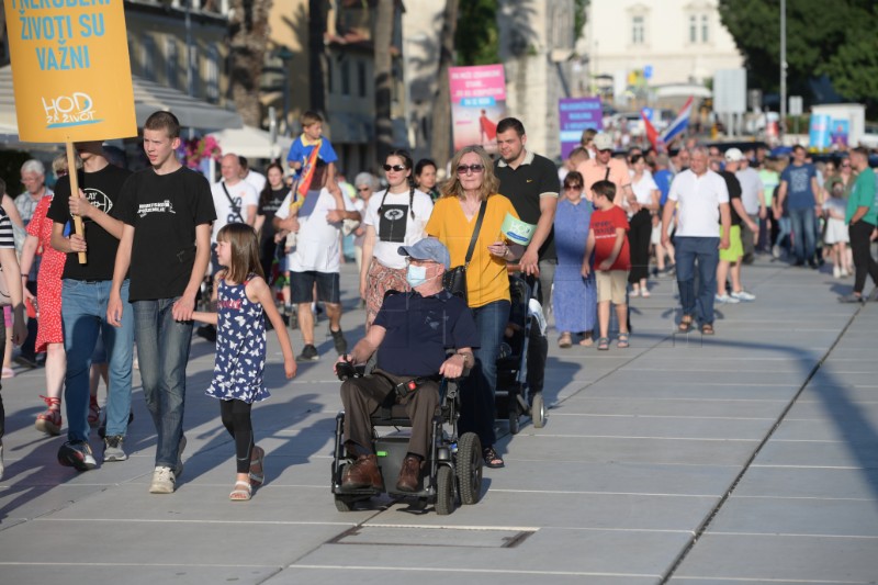 Split: Održan "Hod za život"