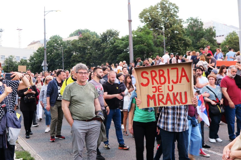 Beograd: Sedmi građanski prosvjed "Srbija protiv nasilja"