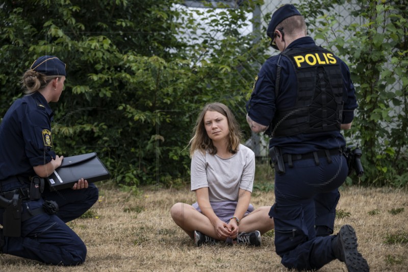 SWEDEN CLIMATE ACTIVISTS PROTEST