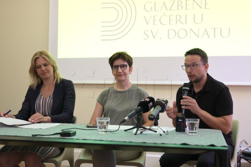 Zadar: Konferencija za medije u povodu 63. Glazbenih večeri u Sv. Donatu