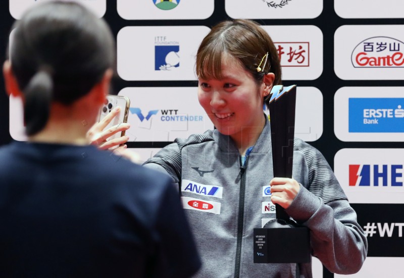 WTT Contender turnir Zagreb Open u stolnom tenisu, finale žene