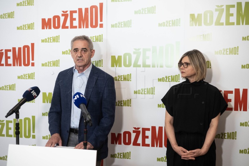 Konferencija za medije stranke Možemo!