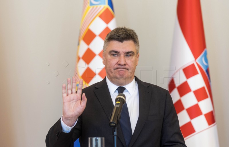 Konferencija za medije predsjednika Milanovića