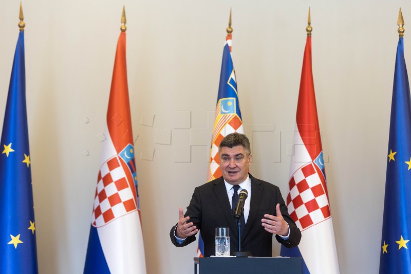 Konferencija za medije predsjednika Milanovića