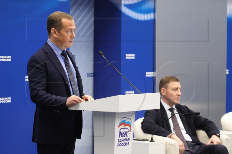 RUSSIA MEDVEDEV UNITED RUSSIA PARTY