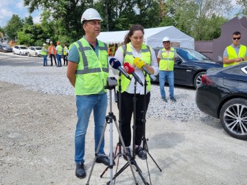 Naguravanje novog željezničkog mosta preko Drave kod Botova