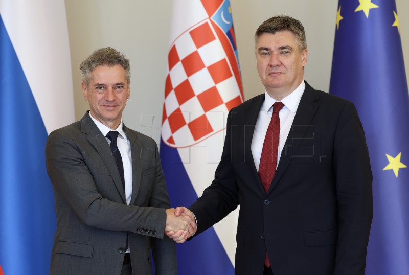 Croatia's Milanović and Jandroković meet with Slovenian PM Golob