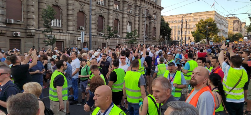 Blokadom autoceste završen 11. građanski prosvjed "Srbija protiv nasilja"