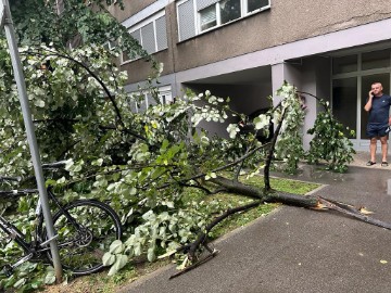 Olujno nevrijeme u Zagrebu - Miramarska