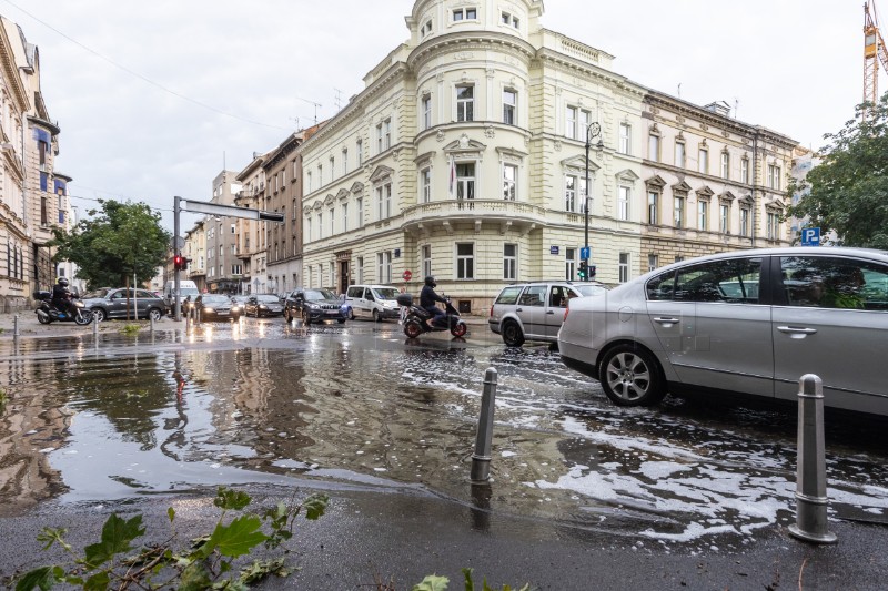 Posljedice olujnog nevremena u Zagrebu