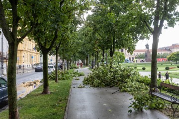 Posljedice olujnog nevremena u Zagrebu