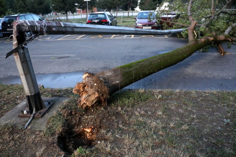 Two men killed in severe storm in Zagreb