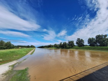 Vodostaj Drave kod Donje Dubrave