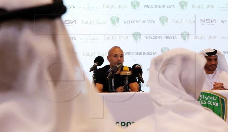 UAE SOCCER INIESTA EMIRATES CLUB