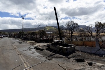 USA HAWAII MAUI LAHAINA WILD FIRE