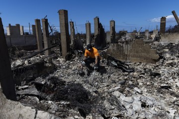 USA HAWAII MAUI LAHAINA WILD FIRE