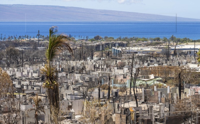 USA HAWAII LAHAINA WILDFIRE AFTERMATH