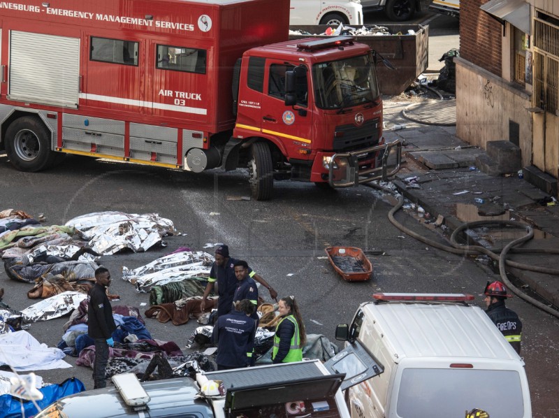 SOUTH AFRICA JOHANNESBURG FIRE