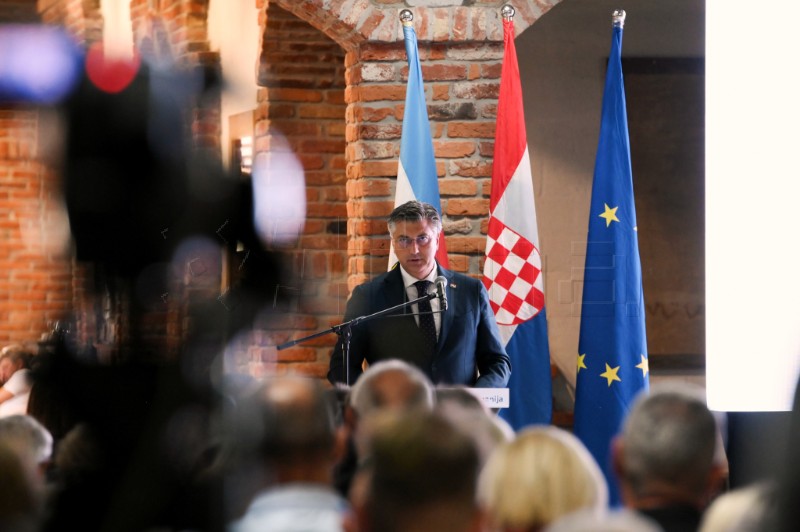 Sopje: Plenković na svečanoj sjednici Županijske skupštine