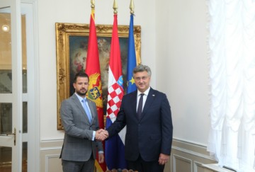 Premijer Plenković primio predsjednika Crne Gore Milatovića