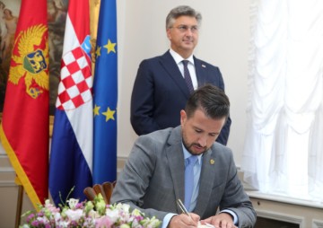 Premijer Plenković primio predsjednika Crne Gore Milatovića