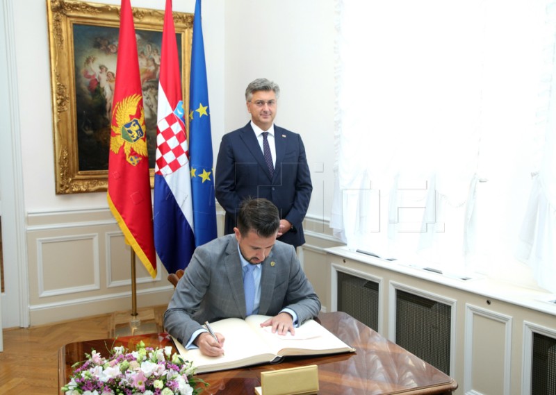 Premijer Plenković primio predsjednika Crne Gore Milatovića