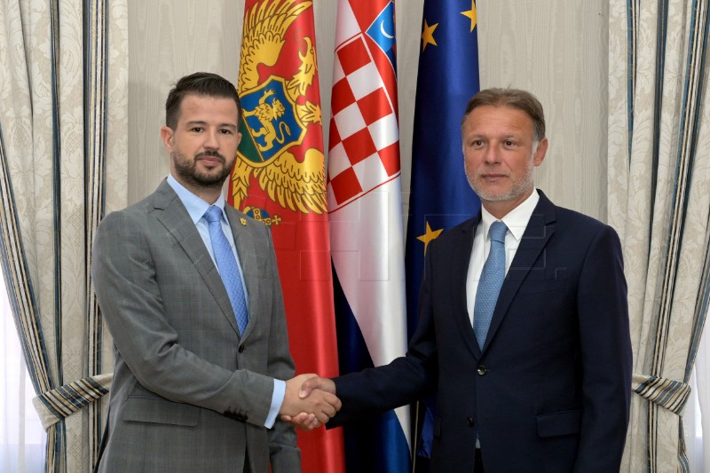 Croatian parliament speaker receives Montenegrin president