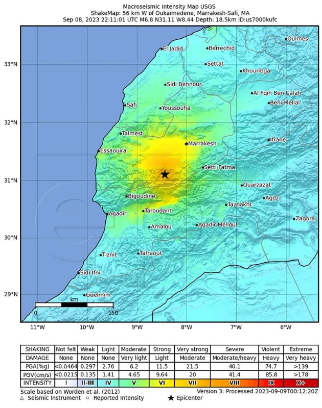 MOROCCO EARTHQUAKE