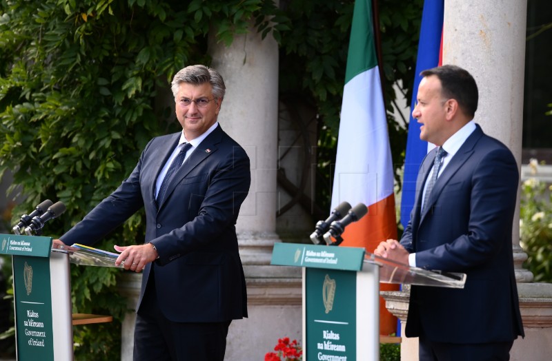 Dublin: Premijer Plenković s predsjednikom Vlade Irske Leom Varadkarom