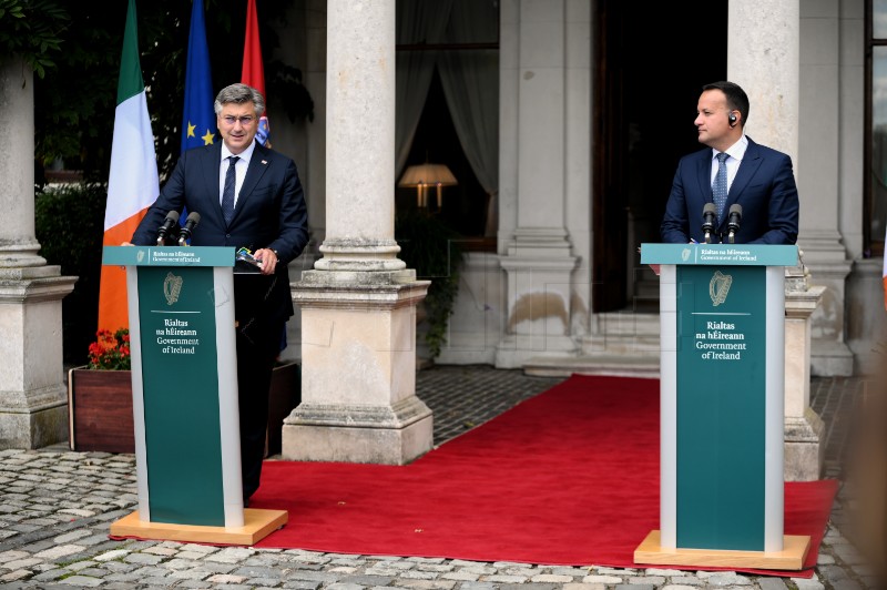 Dublin: Premijer Plenković s predsjednikom Vlade Irske Leom Varadkarom