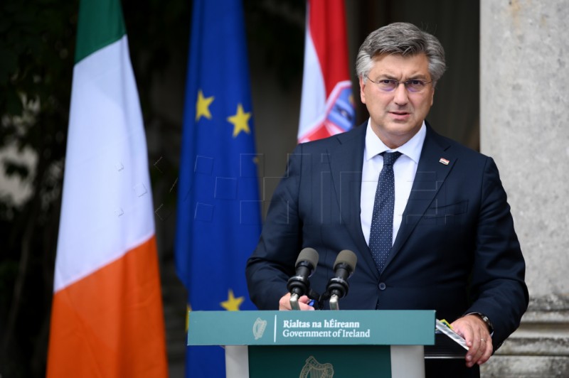 Dublin: Premijer Plenković s predsjednikom Vlade Irske Leom Varadkarom