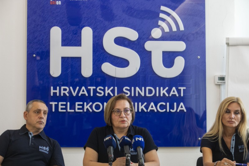 Konferencija za novinare Hrvatskog sindikata telekomunikacija