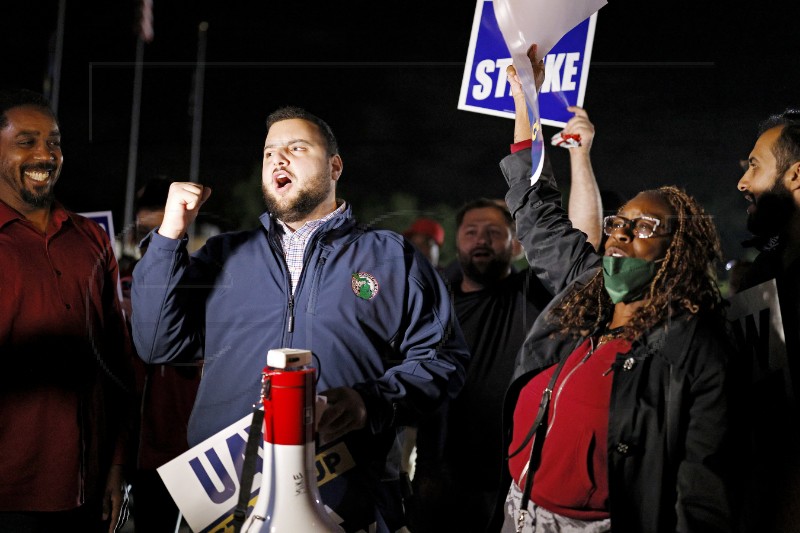 USA LABOR DETROIT UAW STRIKE