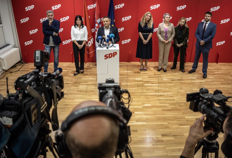 Zagrebački ogranak SDP-a održao konferenciju za novinare