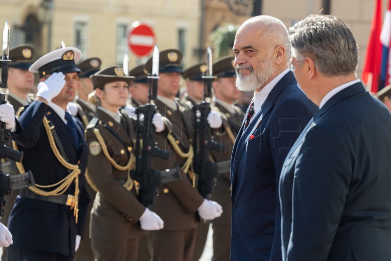 Albanski premijer Rama sastao se s premijerom Plenkovićem