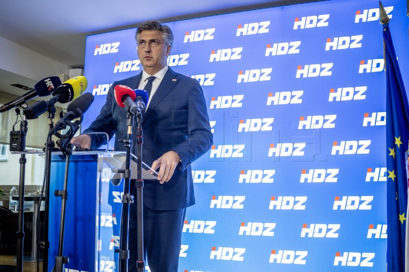 Sjednica šireg Predsjedništva HDZ-a - izjava Plenković