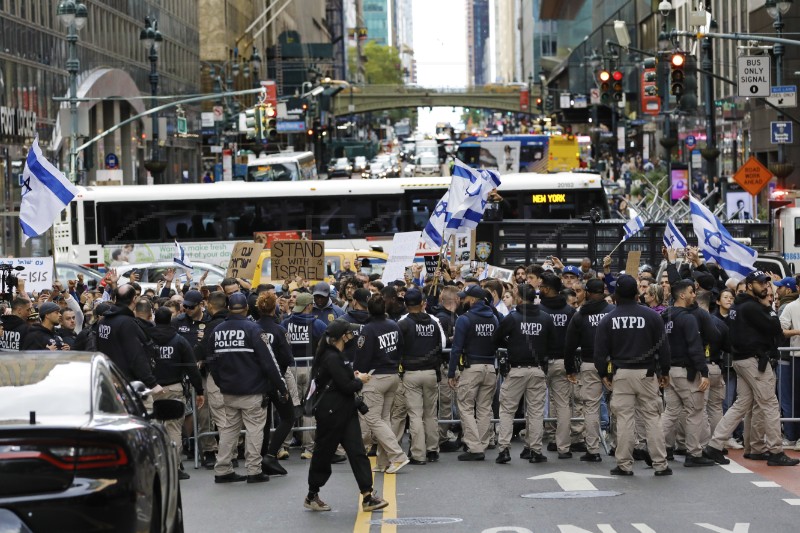 USA NEW YORK ISRAELI PALESTINIAN PROTESTS