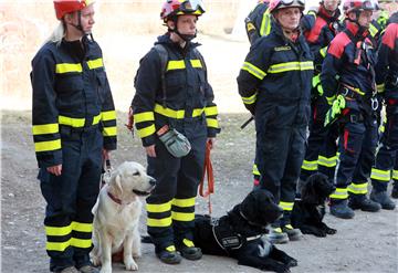 Pula: Međunarodna vježba vatrogasnih K9 timova