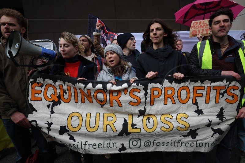 BRITAIN PROTEST THUNBERG