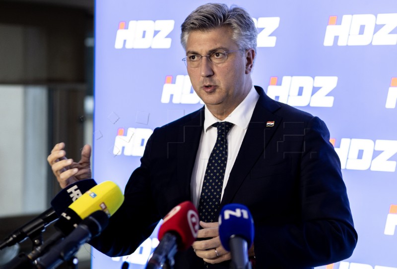 Sjednica Šireg predsjedništva HDZ-a, izjava Plenković