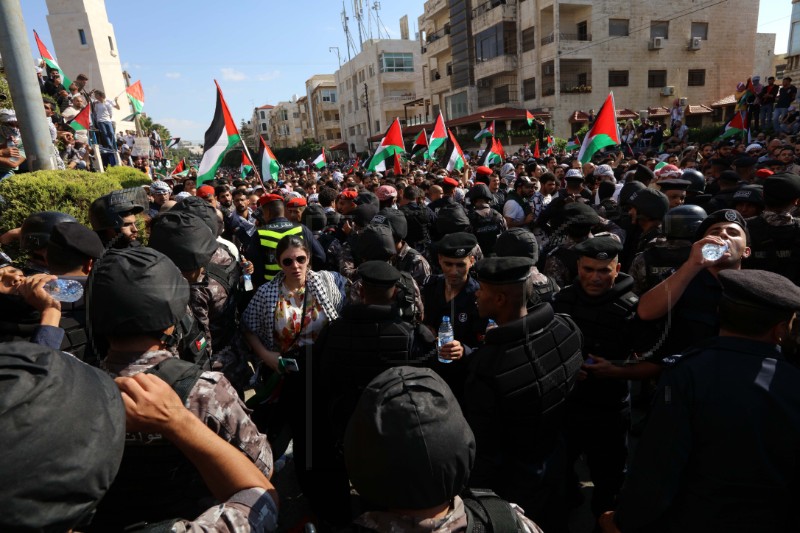 JORDAN PROTEST ISRAEL GAZA CONFLICT